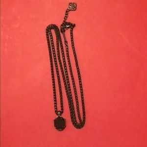 Kendra Scott Gunmental Necklace